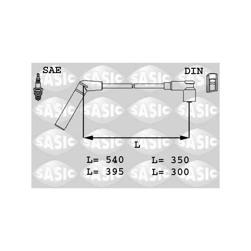 Kit de câbles d'allumage SASIC 9286007