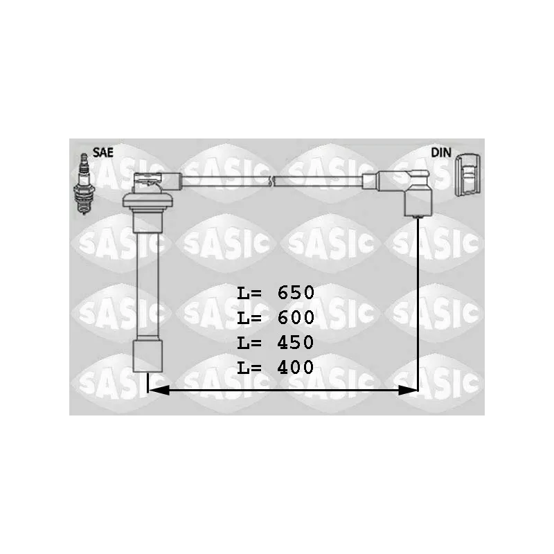 Kit de câbles d'allumage SASIC 9286010