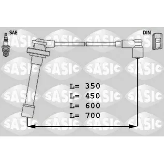 Kit de câbles d'allumage SASIC 9286011