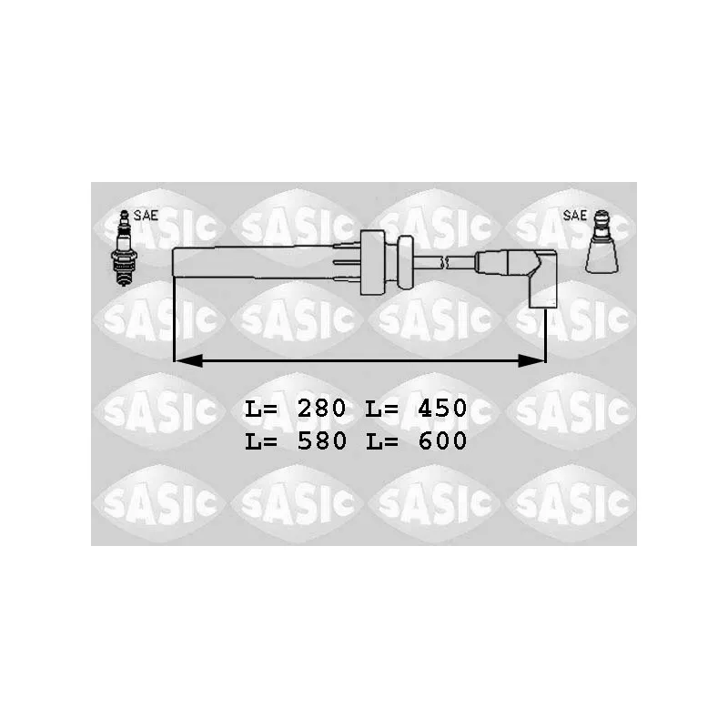 Kit de câbles d'allumage SASIC 9286014