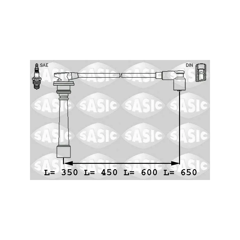 Kit de câbles d'allumage SASIC 9286015