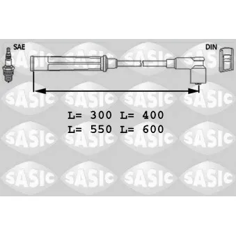 Kit de câbles d'allumage SASIC 9286017