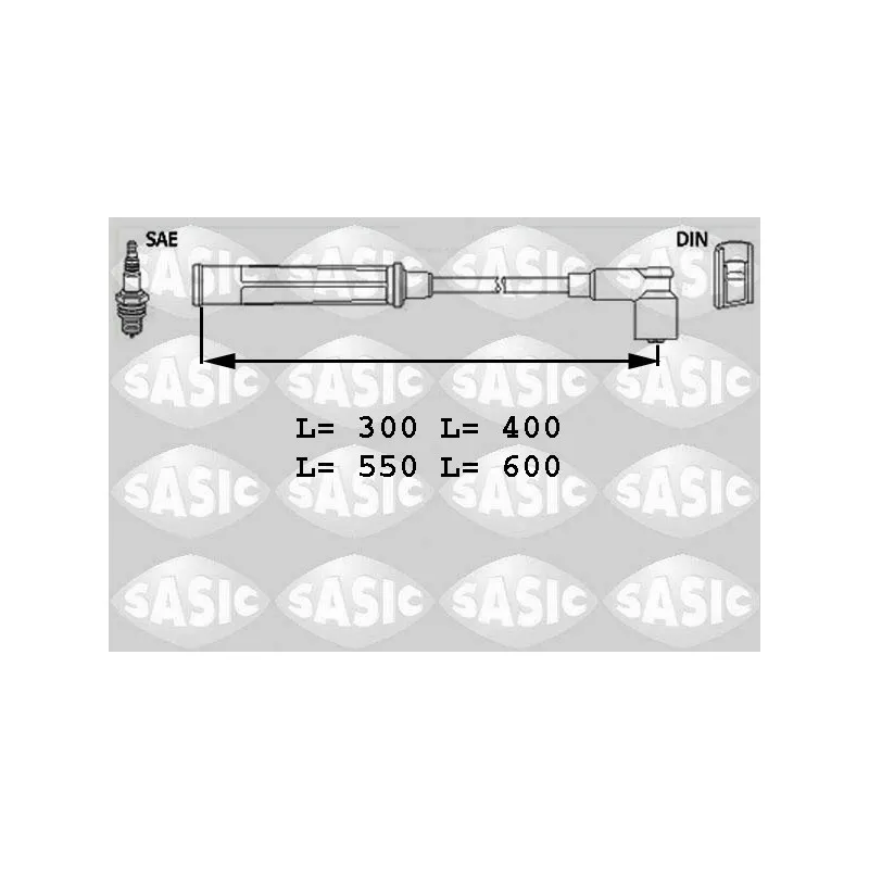 Kit de câbles d'allumage SASIC 9286017