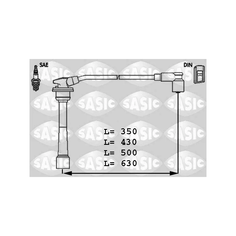 Kit de câbles d'allumage SASIC 9286018
