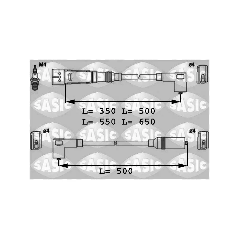 Kit de câbles d'allumage SASIC 9286019