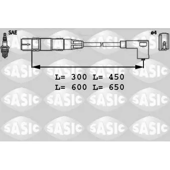 Kit de câbles d'allumage SASIC 9286021