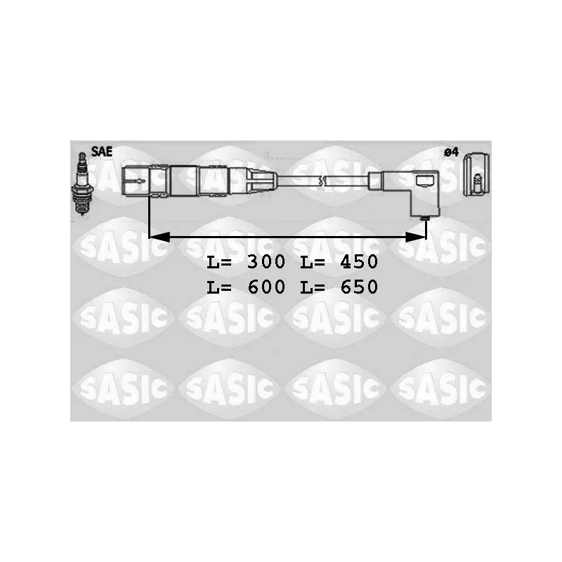 Kit de câbles d'allumage SASIC 9286021