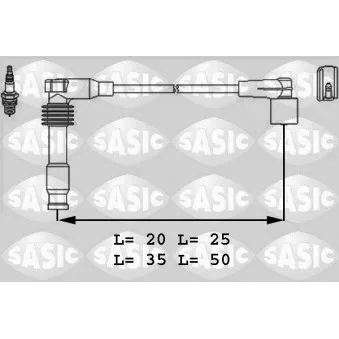 Kit de câbles d'allumage SASIC 9286022