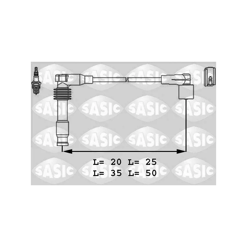 Kit de câbles d'allumage SASIC 9286022