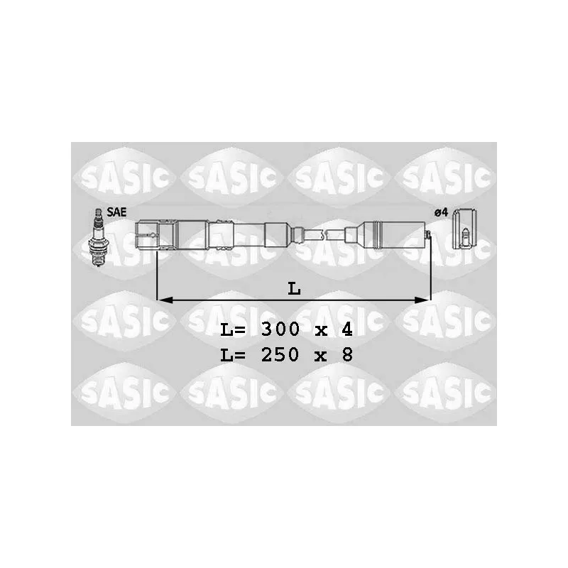 Kit de câbles d'allumage SASIC 9286023