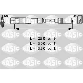 Kit de câbles d'allumage SASIC 9286024