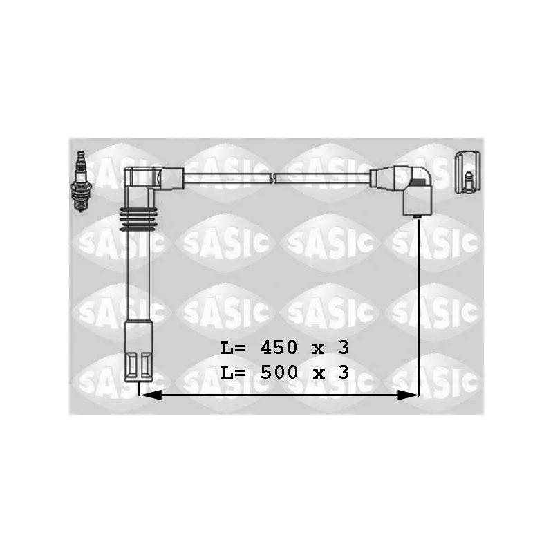 Kit de câbles d'allumage SASIC 9286025