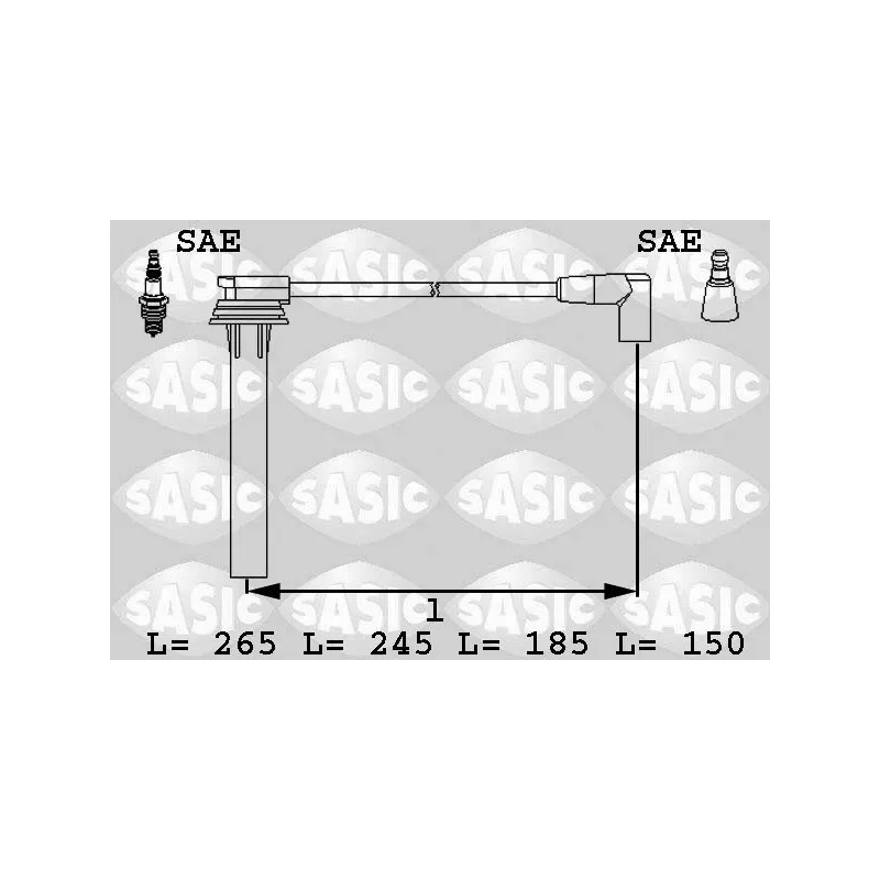 Kit de câbles d'allumage SASIC 9286029