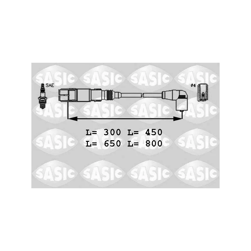 Kit de câbles d'allumage SASIC 9286040