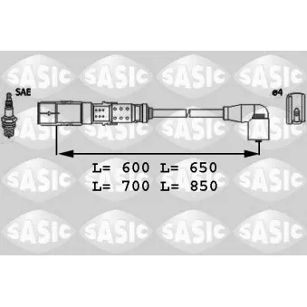 Kit de câbles d'allumage SASIC 9286041