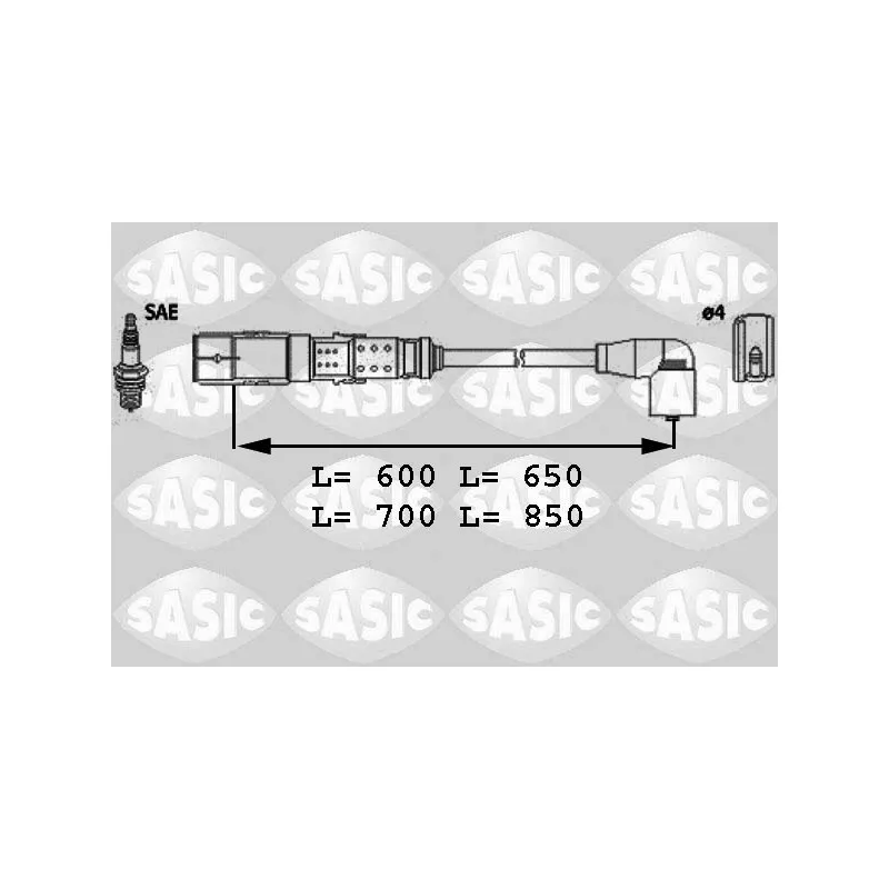 Kit de câbles d'allumage SASIC 9286041