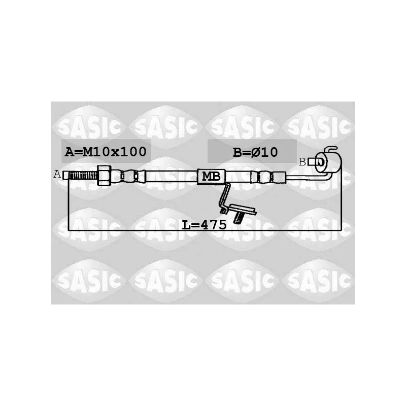 Flexible de frein avant gauche SASIC SBH6320