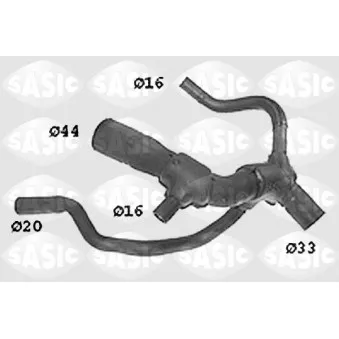 Durite de radiateur SASIC SWH6653