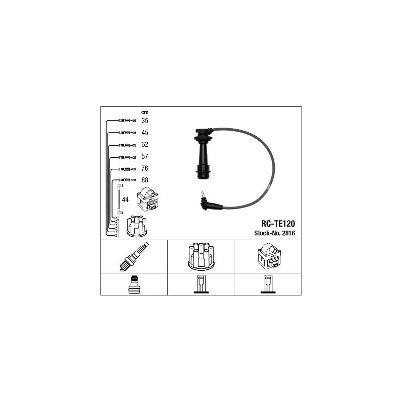 Kit de câbles d'allumage NGK 5298