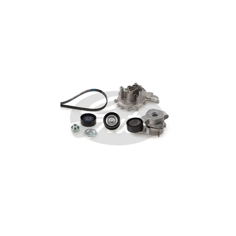 Pompe à eau+Jeu de courroie trapézoïdale à nervures GATES KP16PK1640