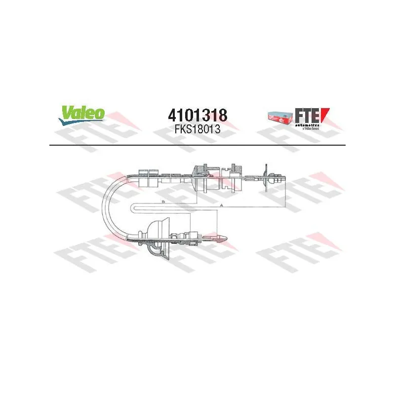 Tirette à câble, commande d'embrayage FTE 4101318