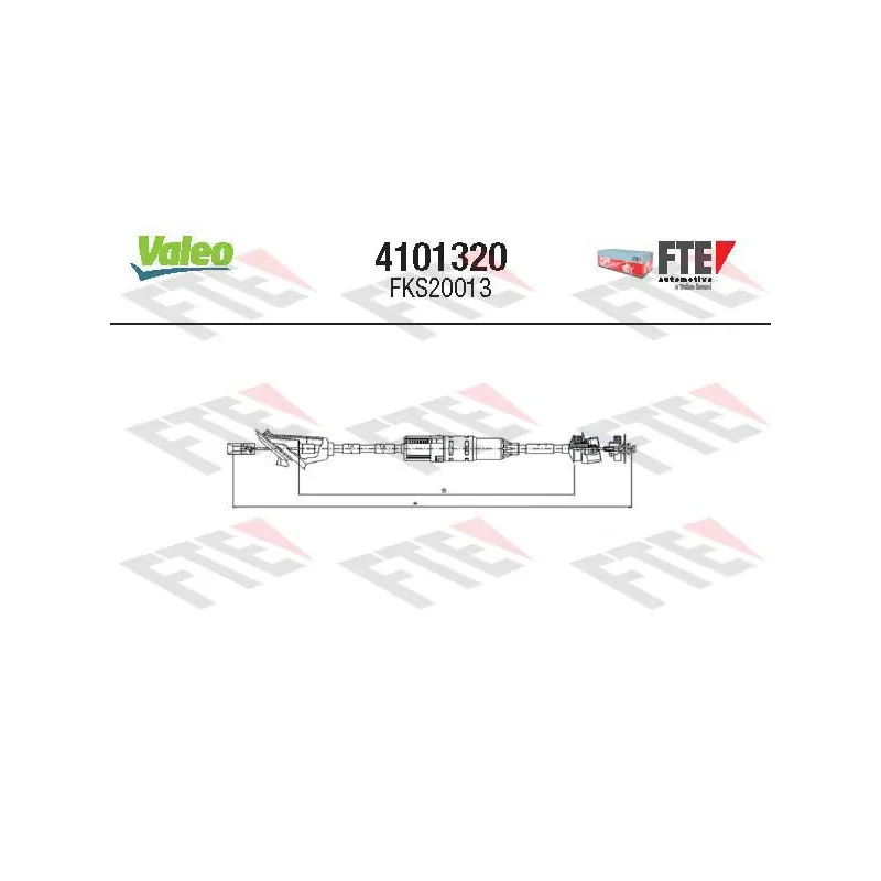 Tirette à câble, commande d'embrayage FTE 4101320