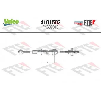 Tirette à câble, commande d'embrayage FTE 4101502