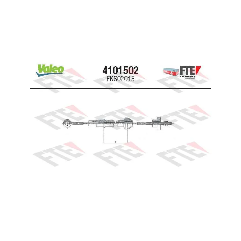 Tirette à câble, commande d'embrayage FTE 4101502