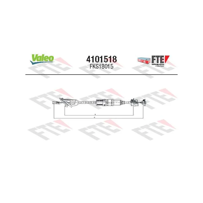 Tirette à câble, commande d'embrayage FTE 4101518