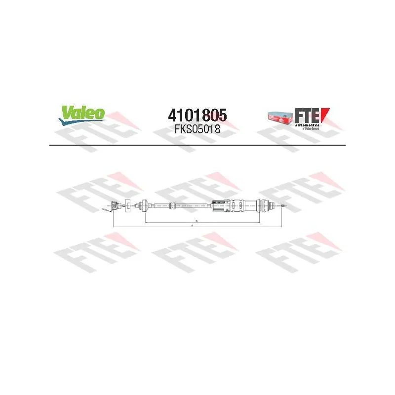 Tirette à câble, commande d'embrayage FTE 4101805