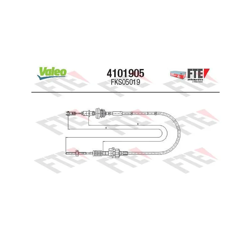 Tirette à câble, commande d'embrayage FTE 4101905