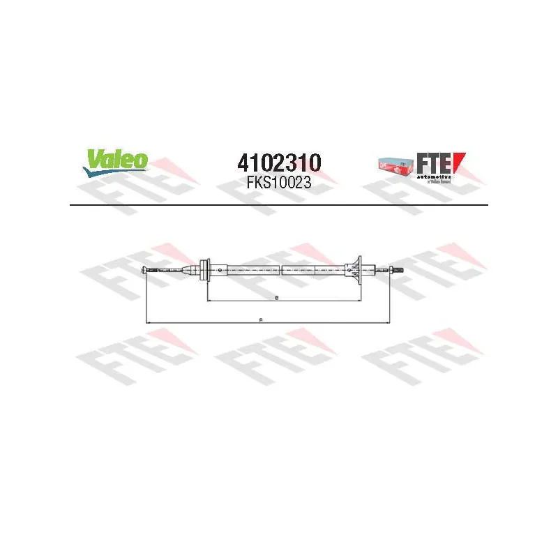 Tirette à câble, commande d'embrayage FTE 4102310