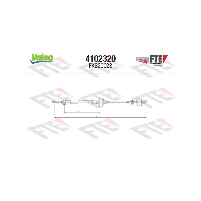 Tirette à câble, commande d'embrayage FTE 4102320