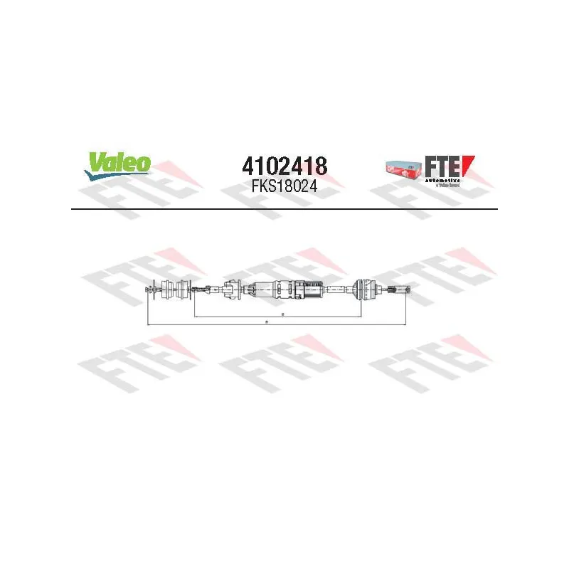 Tirette à câble, commande d'embrayage FTE 4102418