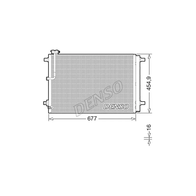 Condenseur, climatisation DENSO DCN02046
