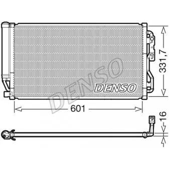 Condenseur, climatisation DENSO DCN05035