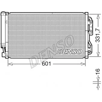 Condenseur, climatisation DENSO DCN05105