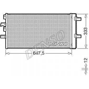 Condenseur, climatisation DENSO DCN05108
