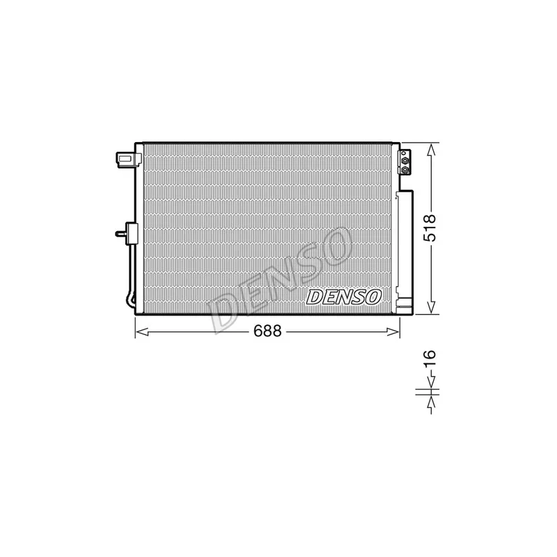Condenseur, climatisation DENSO DCN06019