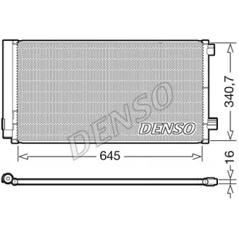 Condenseur, climatisation DENSO DCN06020