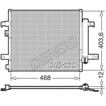 Condenseur, climatisation DENSO DCN09124