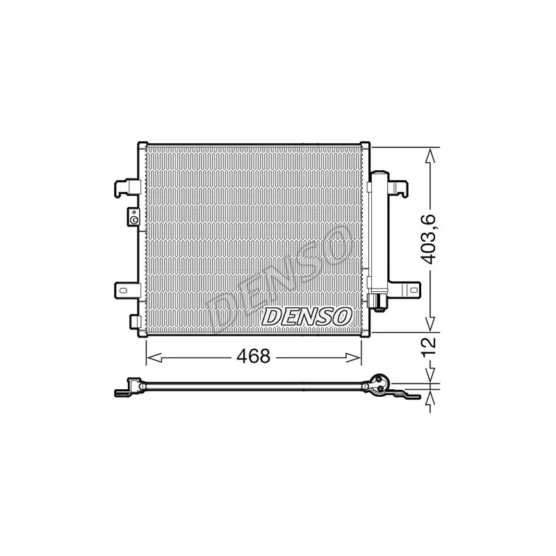 Condenseur, climatisation DENSO DCN09124