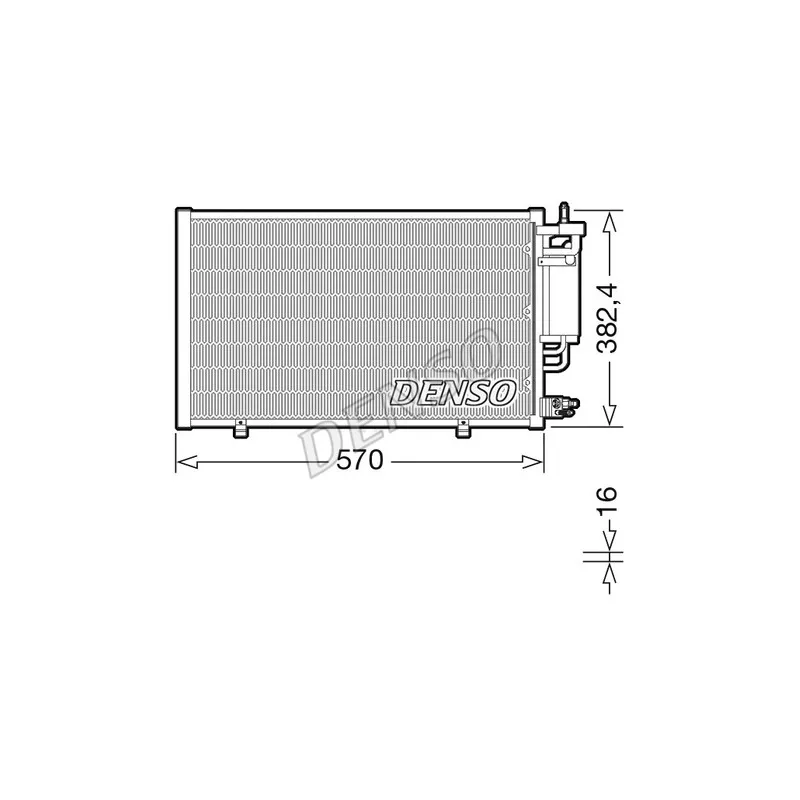 Condenseur, climatisation DENSO DCN10051