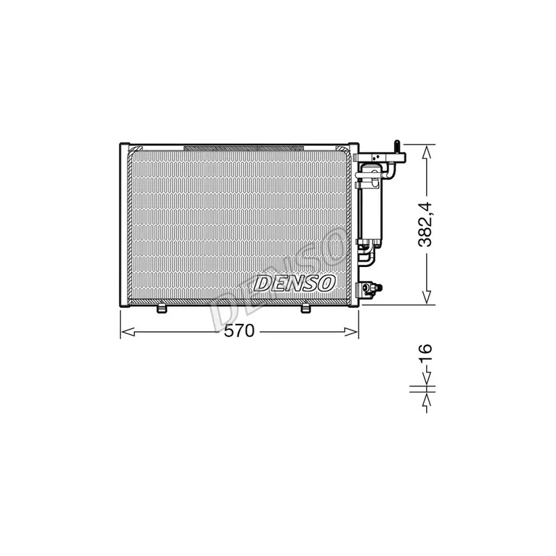 Condenseur, climatisation DENSO DCN10052