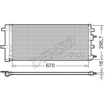 Condenseur, climatisation DENSO DCN10053