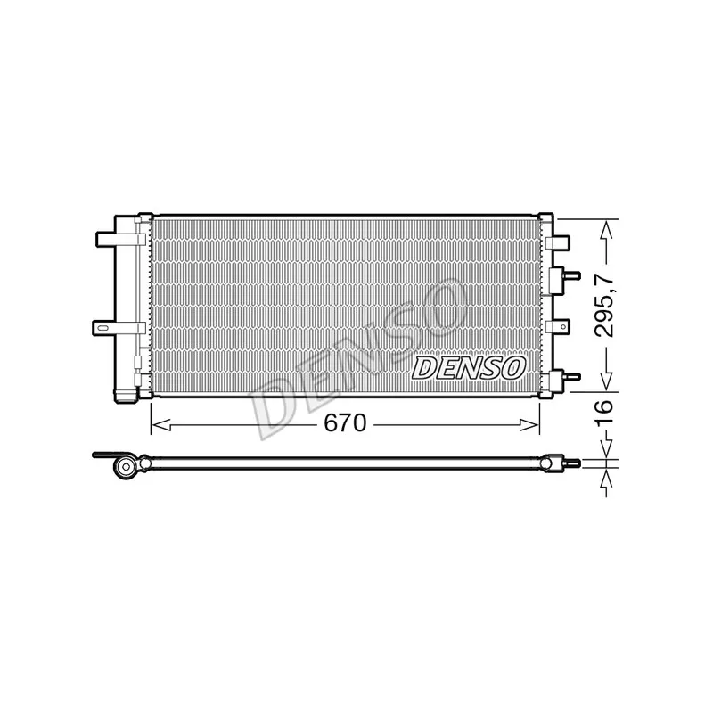 Condenseur, climatisation DENSO DCN10053