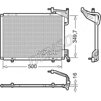 Condenseur, climatisation DENSO DCN10054