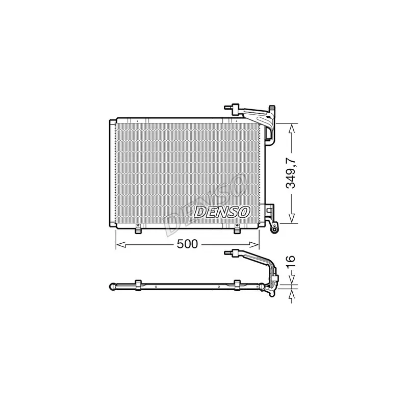 Condenseur, climatisation DENSO DCN10055