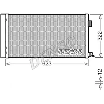 Condenseur, climatisation DENSO DCN11010