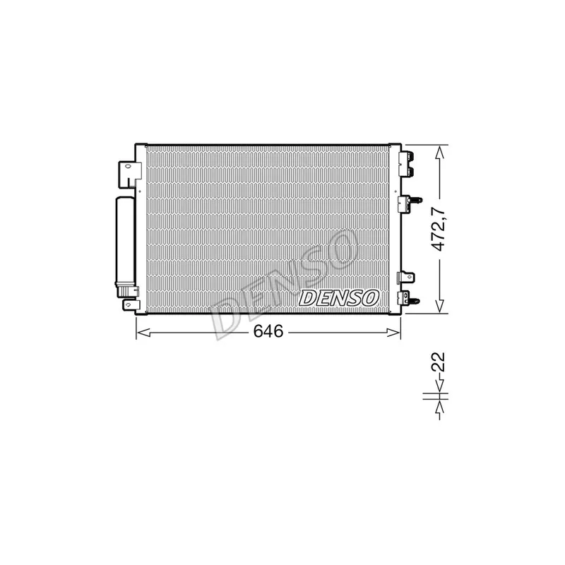 Condenseur, climatisation DENSO DCN13021